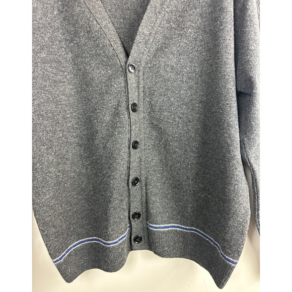 Harry Potter Wizarding World Cardigan Sweater Ravenclaw Lambswool Charcoal Gray - Picture 4 of 13